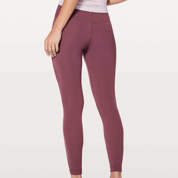 Lululemon Align Hi Rise Pant 25" Red Merlot / Size 4 - Picture 2 of 5